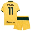 Camisola + Calções AC Milan Pulisic 11 Criança Equipamento 3ª 2025-26
